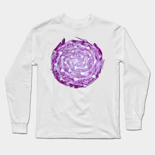 Purple cabble cabbage Long Sleeve T-Shirt